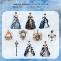 20 Pcs Vintage Lady PET Stickers QMCX