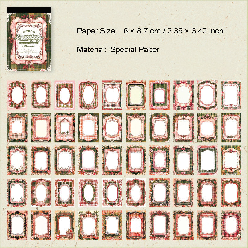 50 Sheets Small Background Scrapbook Paper LMTY