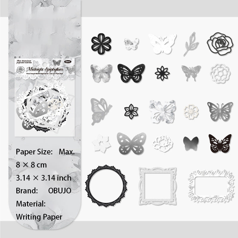 23 Pcs Hollow Cutout Paper Butterfly HCYX