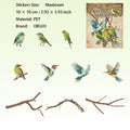 20 Pcs Flying Birds PET Stickers LJQY