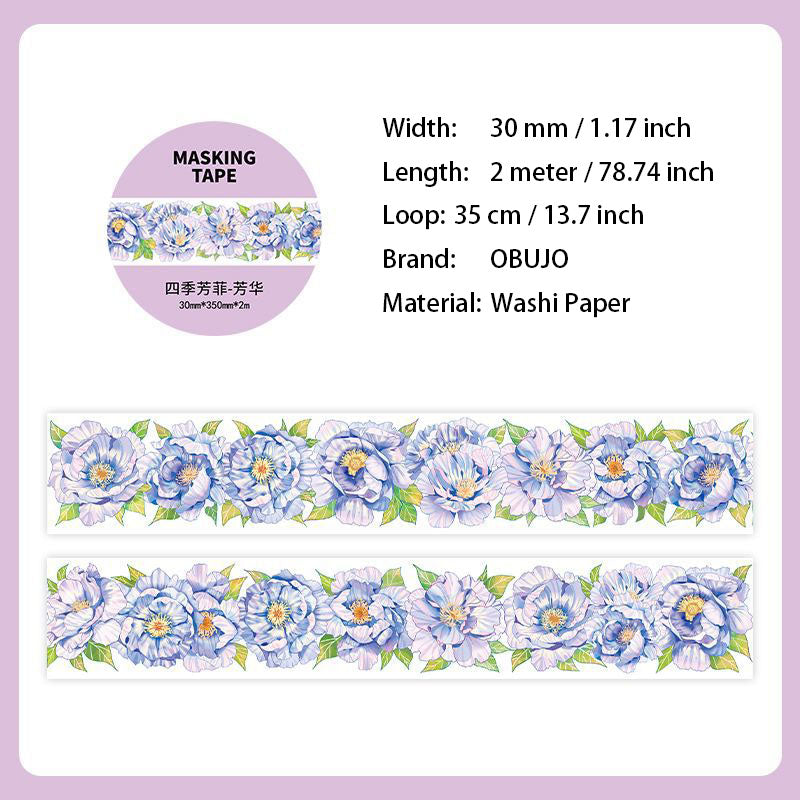 1 Roll Flower Washi Tape SJFF