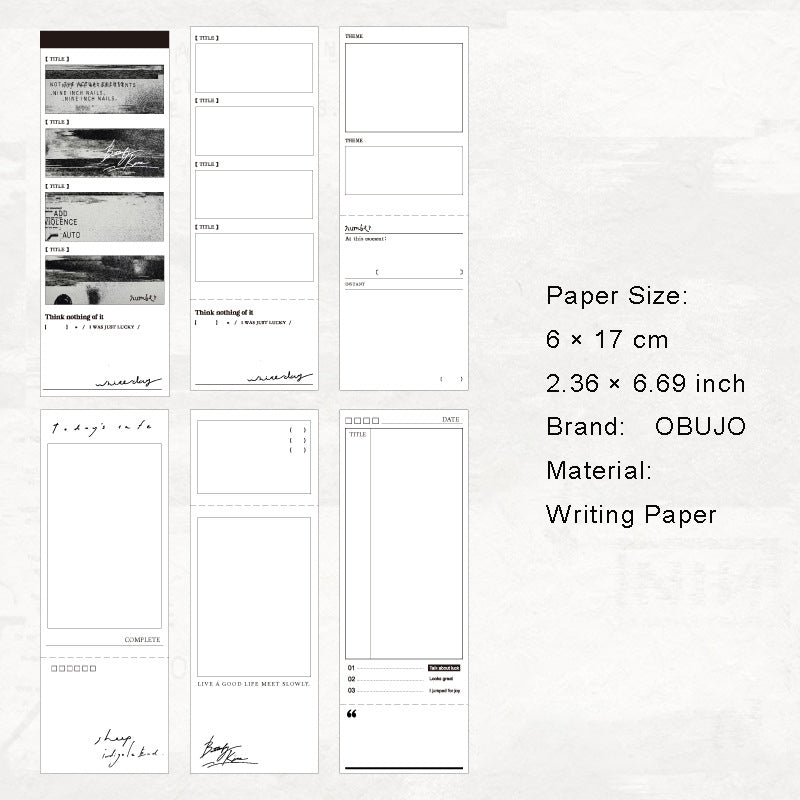 30 Sheets Vintage Notepad LLBJ