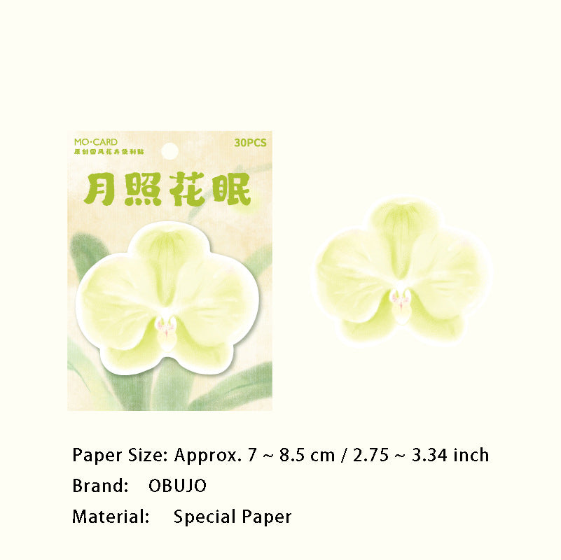 30 Sheets Flower Shape Notepad JRSHQ