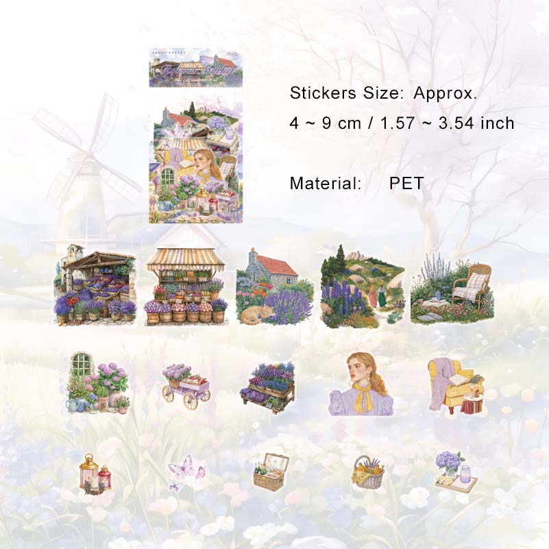 30 Pcs Country Garden Life PET Stickers TYSHJG