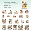 20 Pcs Weekend Daily PET Stickers ZMSG
