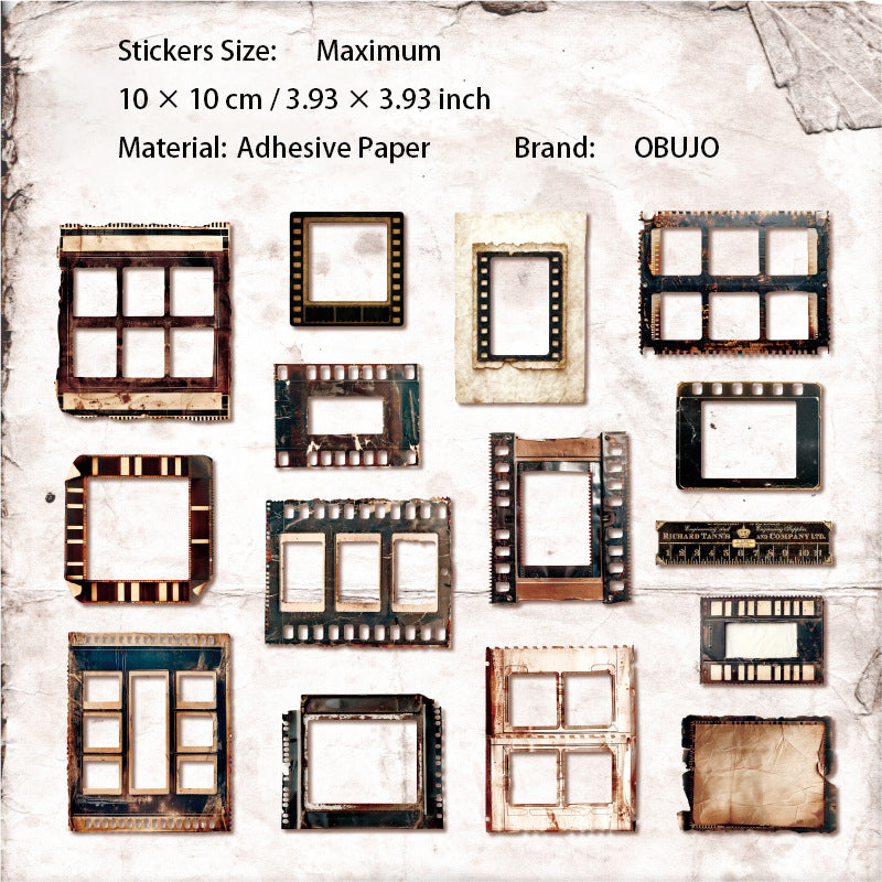 15 Pcs Burnt Vintage Journal Paper YLXJ