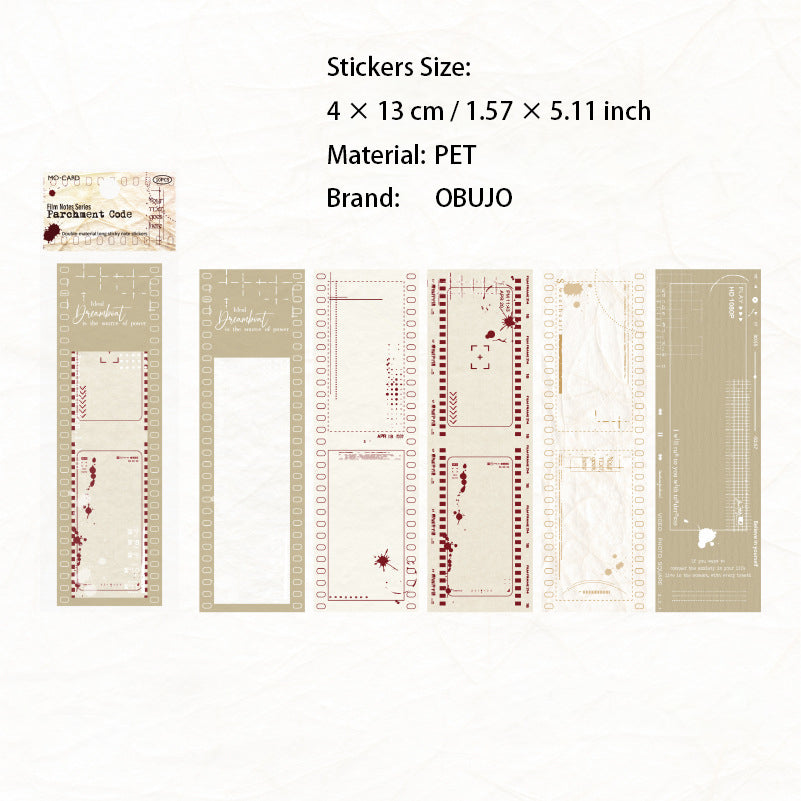 10 Pcs Movie Film PET Stickers JPBJ