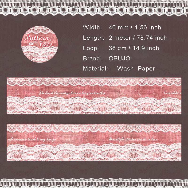 1 Roll Fabric Theme Washi Tape LSBW