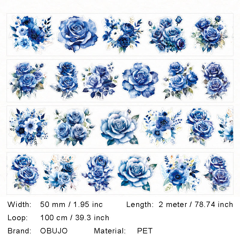 1 Roll Flower PET Stickers Tape SKSJ