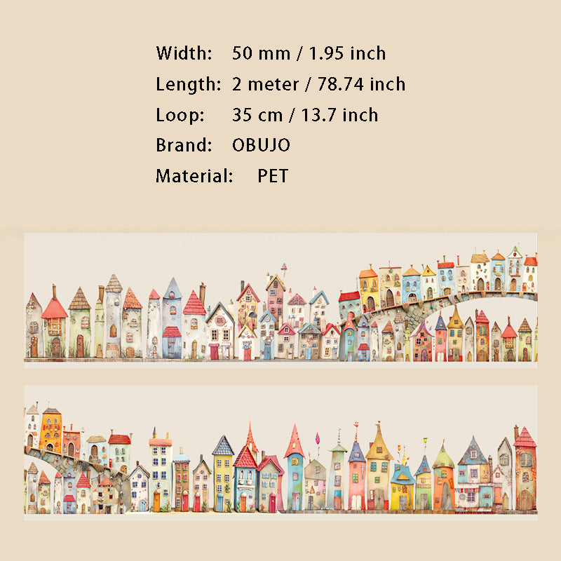 1 Roll Weird House PET Tape GGFZ