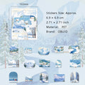 30 Pcs Seasonal Landscape PET Stickers FCHJ