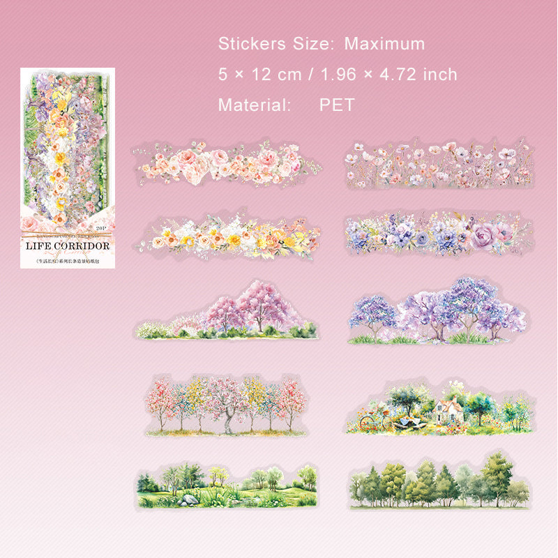 20 Pcs Creative PET Stickers SHCL