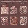 10 Pcs Vintage Hollow Cutout Journal Paper LYXL