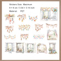 16 Pcs Light and Window PET Stickers DLYSC