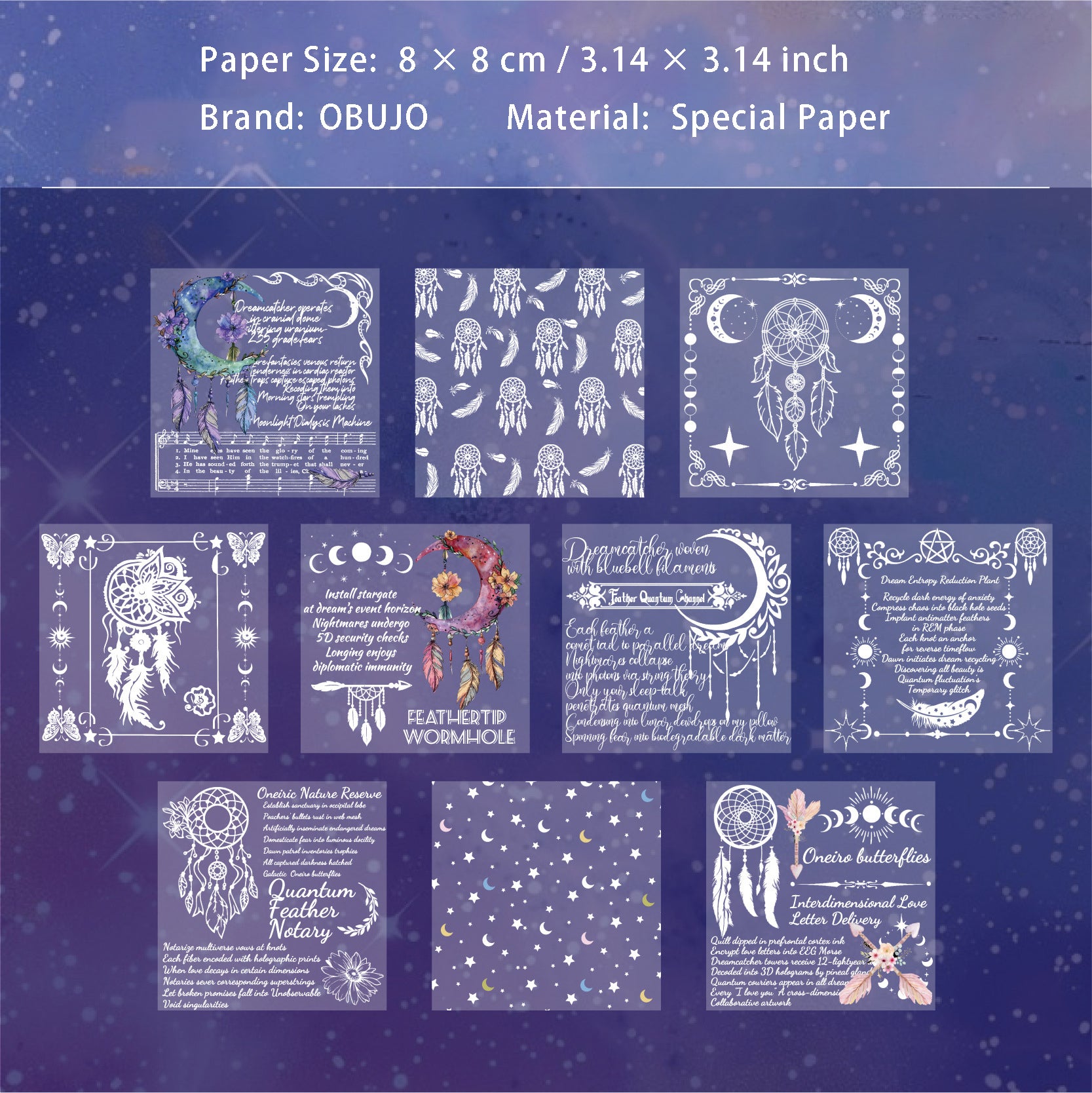 20 Pcs Buttefly Floral Scrapbook Paper BQXY