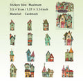 15 Pcs Fairy Magic House Cardstock Stickers GGXW