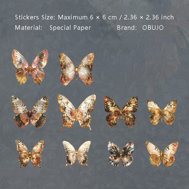 20 Pcs Vintage Metal Art Stickers JSSCS