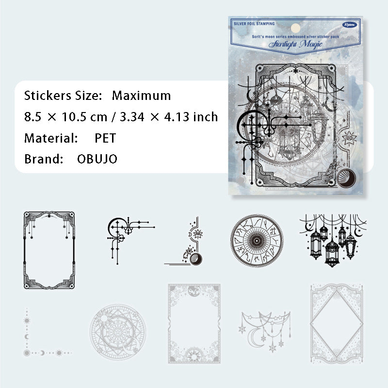 10 Pcs Vintage Frame Border PET Stickers SKLTYL