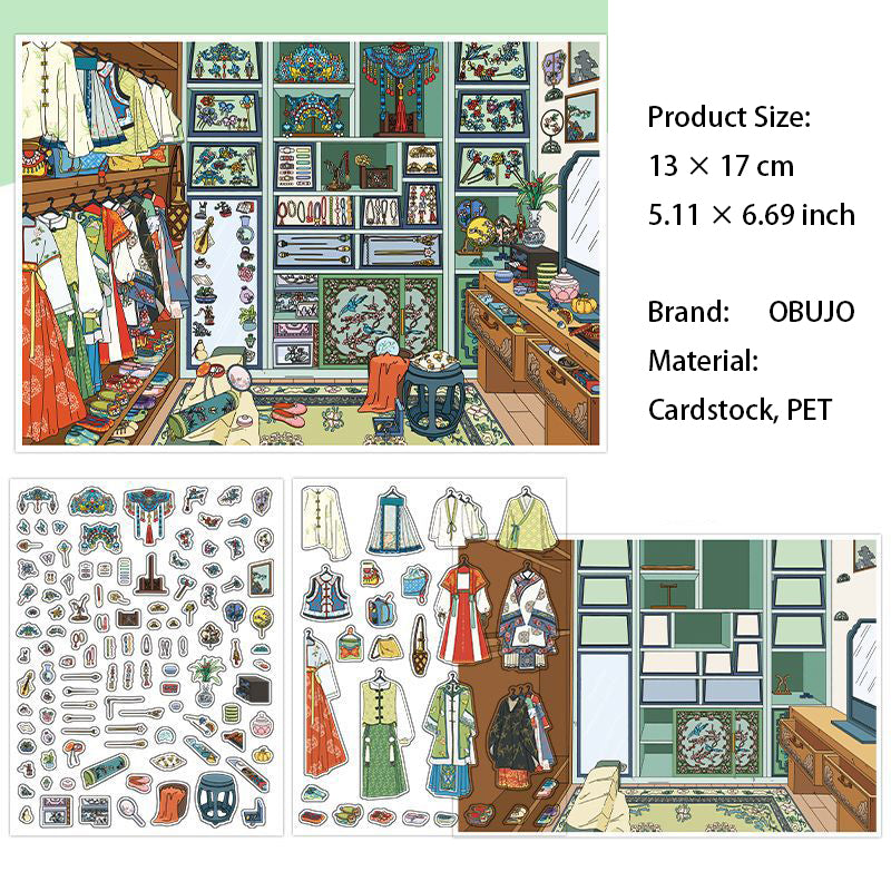 3D House Scene DIY Stickers Kit WDXW
