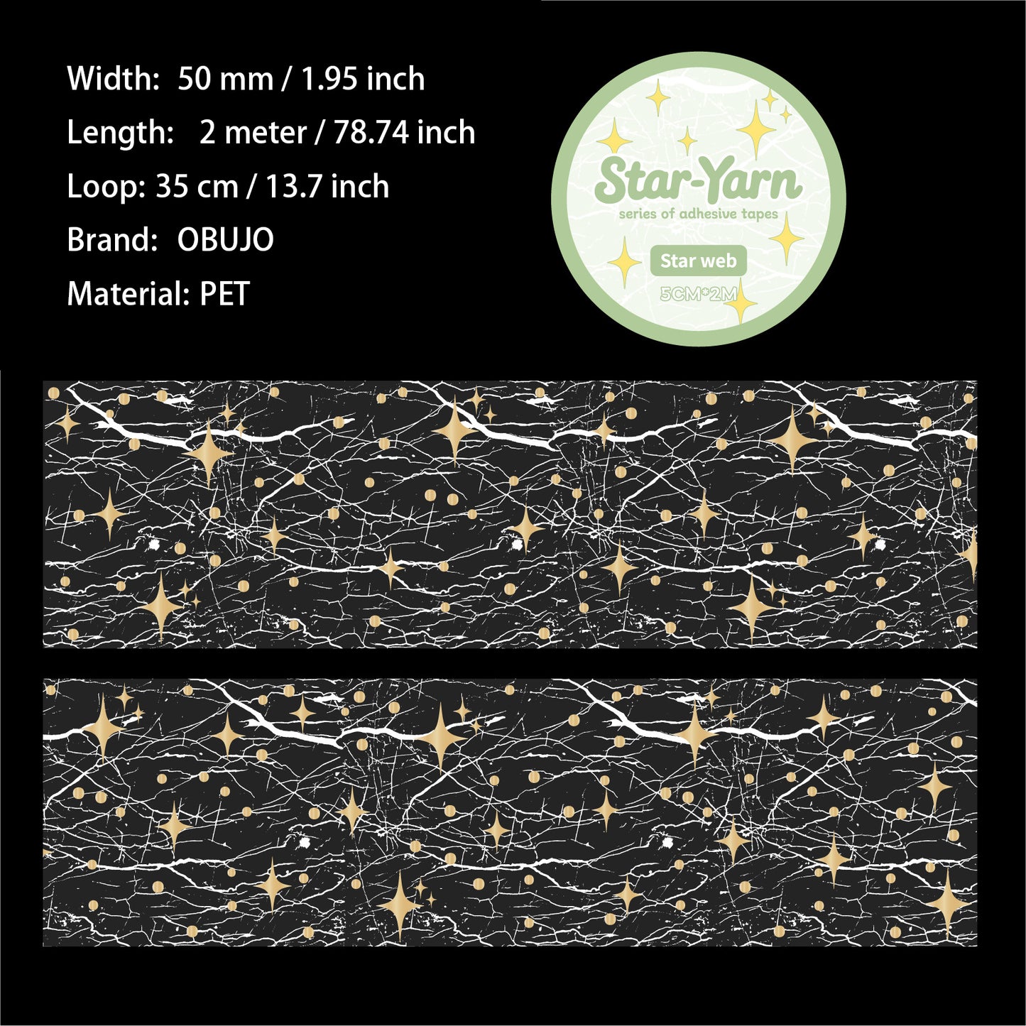 1 Roll Star Web PET Tape XXSXL