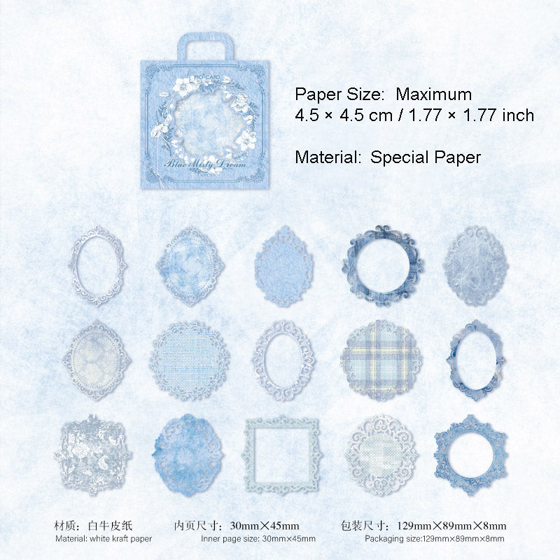 30 Pcs Lace Edged Background Paper LSGY