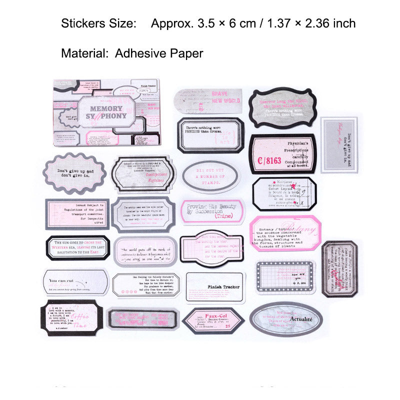 25 Pcs Planner Label Stickers HMBJ