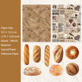 14 Pcs Baking Themed Journal Paper and Stickers MBWX