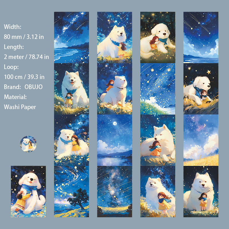 1 Roll Fantasy Cartoon Washi Tape ACZYSH