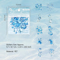 20 Pcs Water Theme PET Stickers ZRSJ
