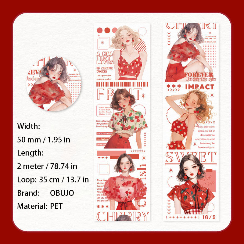 1 Roll Summer Girl PET Tape DGXT