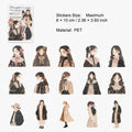 30 Pcs Sweet Girl PET Stickers XDZZ