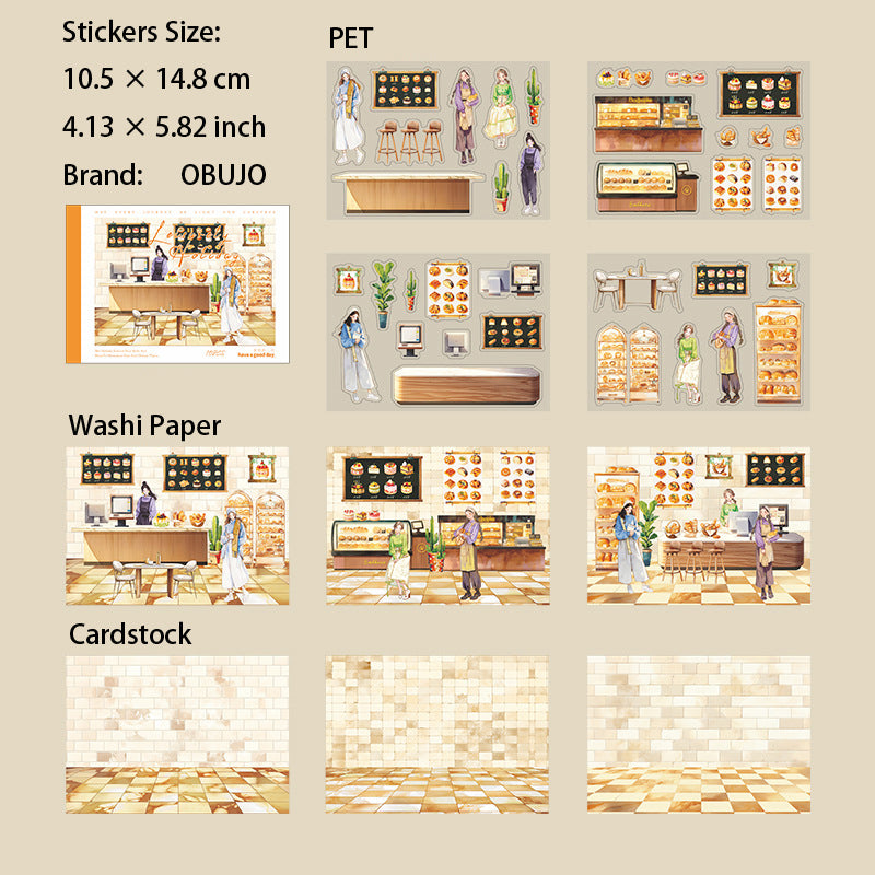 10 Sheets Holiday Theme Stickers Book YXJR