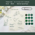 27 Pcs Vintage Journal Paper and Wax Seal Stickers WMDX
