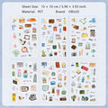 6 Sheets Life Style Planner Stickers SHXZ