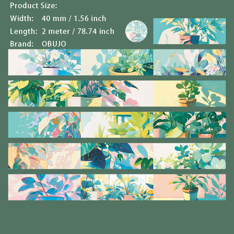 1 Roll Cartoon Landscape Washi Tape MGMJ