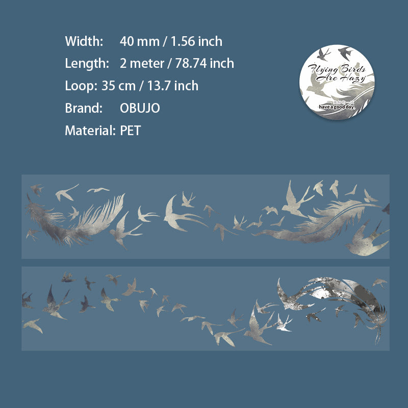 1 Roll Fly Birds PET Tape FNML