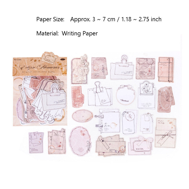 100 Pcs Vintage Notepad Paper WFJS