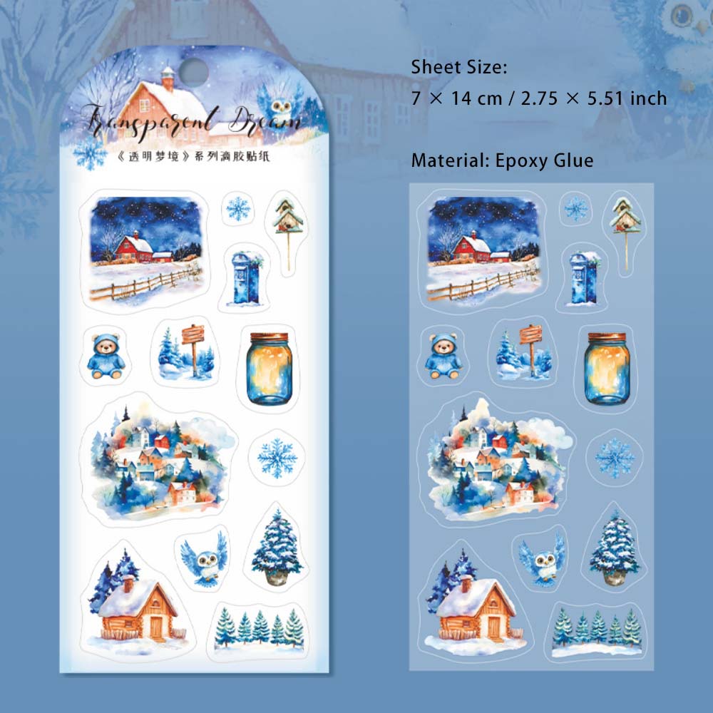 1 Sheet Creative Epoxy Stickers TMMJ