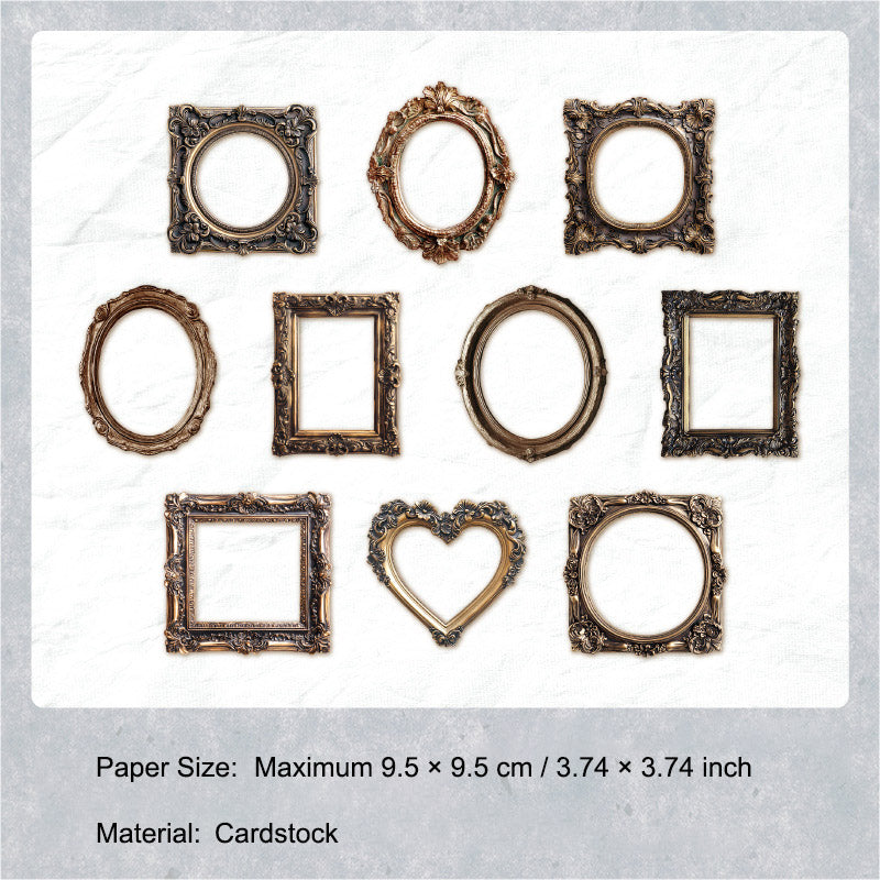 10 Pcs Vinage Frame Cardstock Paper CZAY