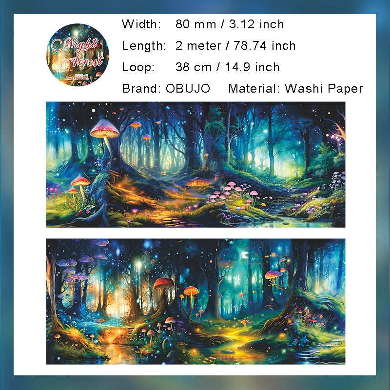 1 Roll Night Forest Washi Tape SLYW