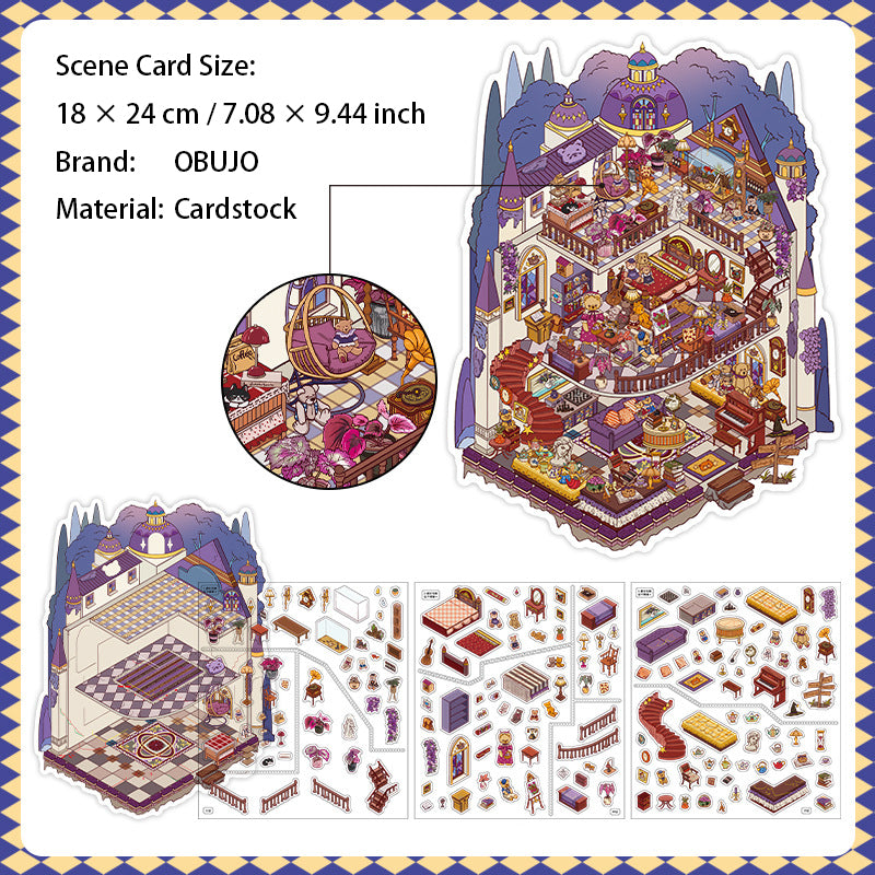 3D Loft Scene DIY Stickers Kit WDXW22