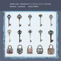30 Pcs Key Lock Cardstock Stickers SYXL