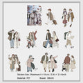 20 Pcs Passersby People PET Stickers YHRX