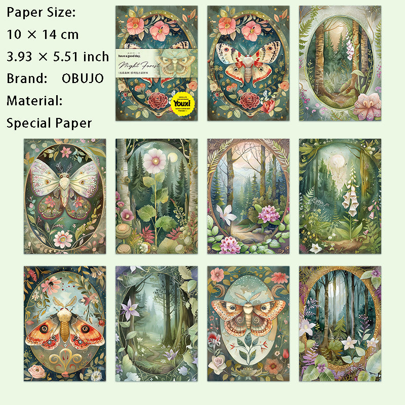 30 Pcs Woodland Animal Journal Paper YMSL