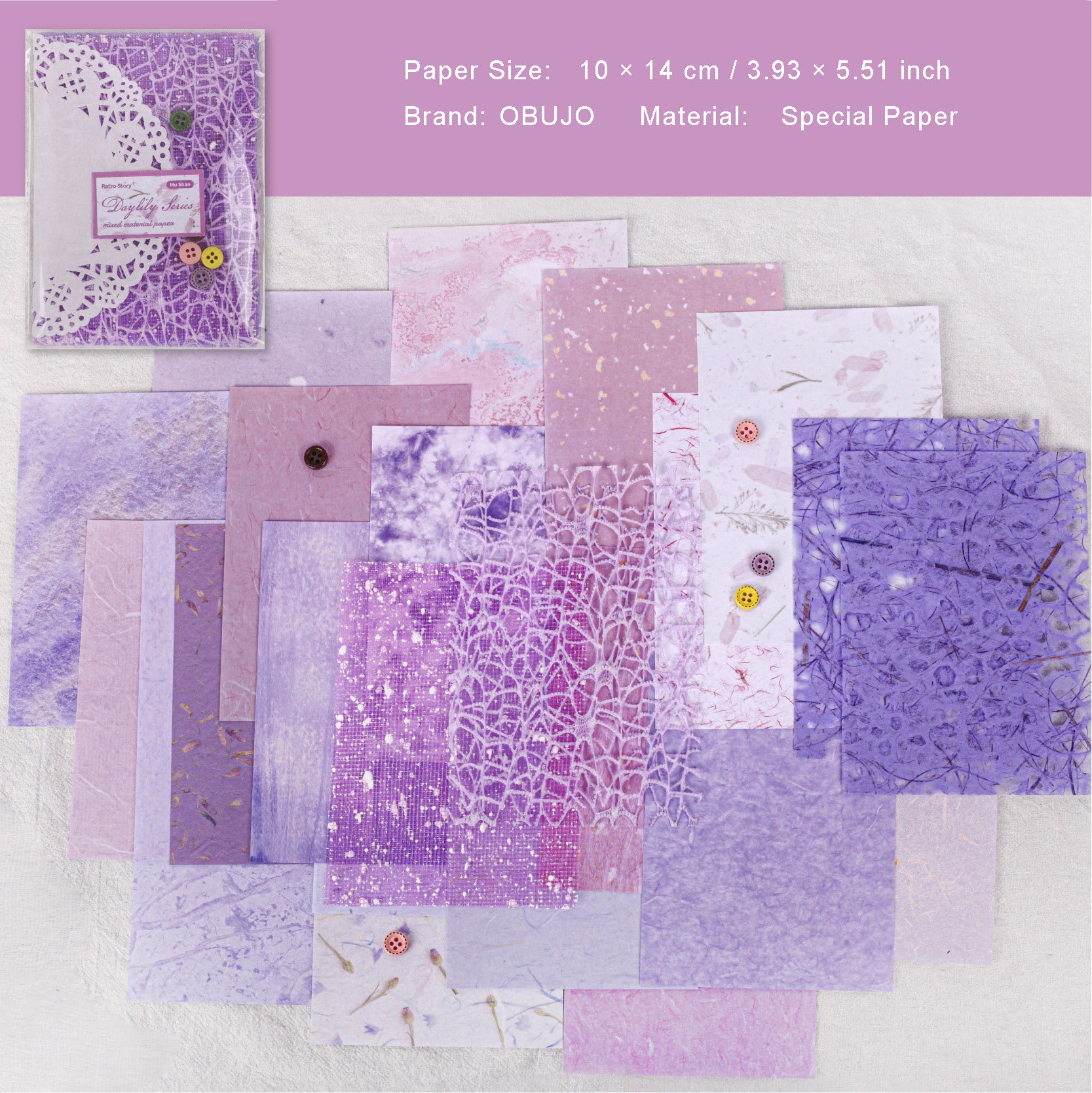 32 Sheets Texutered Scrapbook Paper XCXL