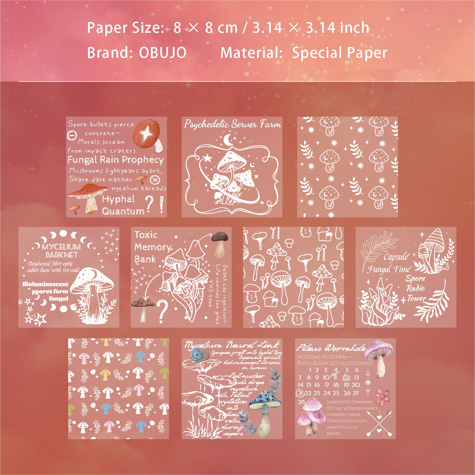 20 Pcs Buttefly Floral Scrapbook Paper BQXY