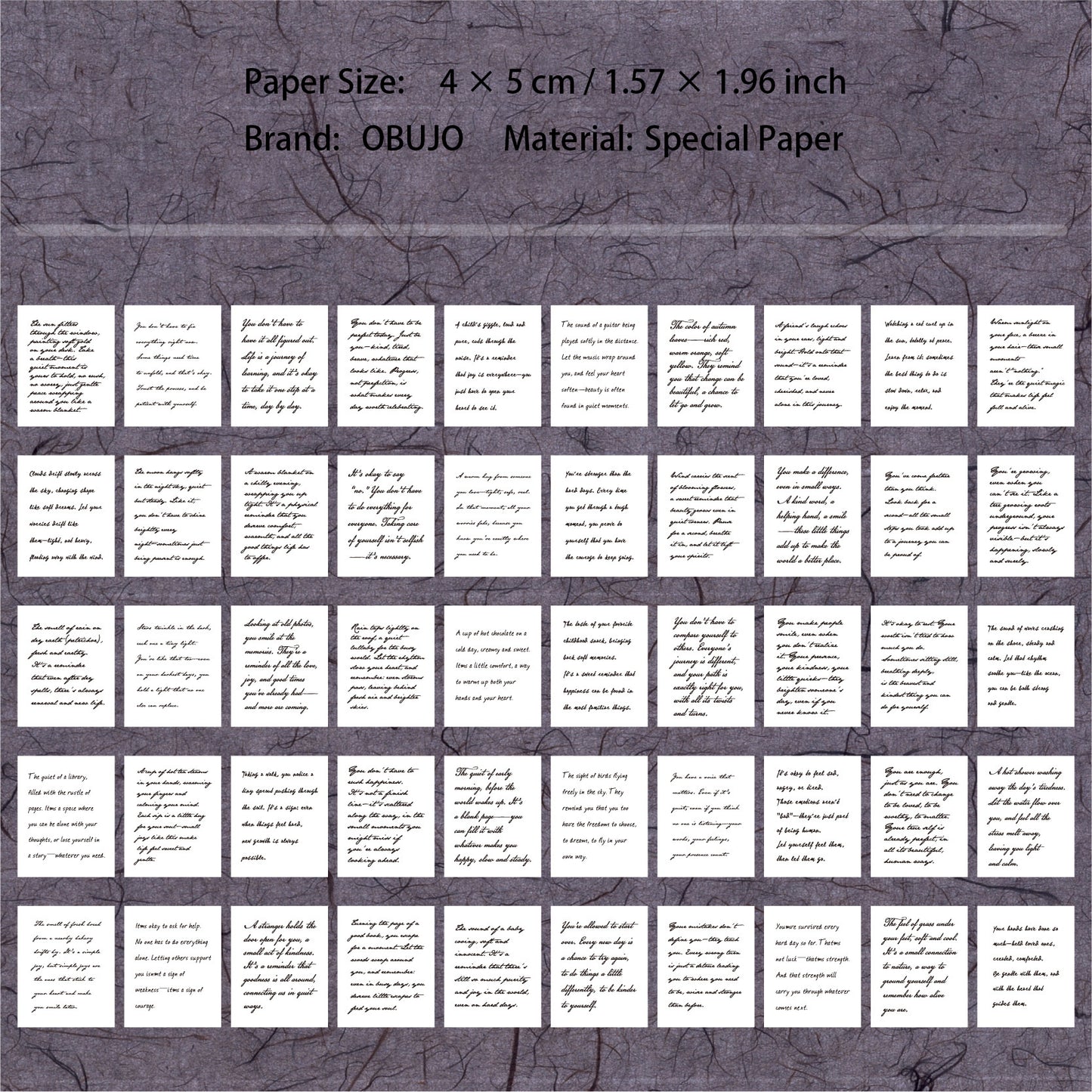 50 Pcs Dictionary Theme Journal Paper CHXL