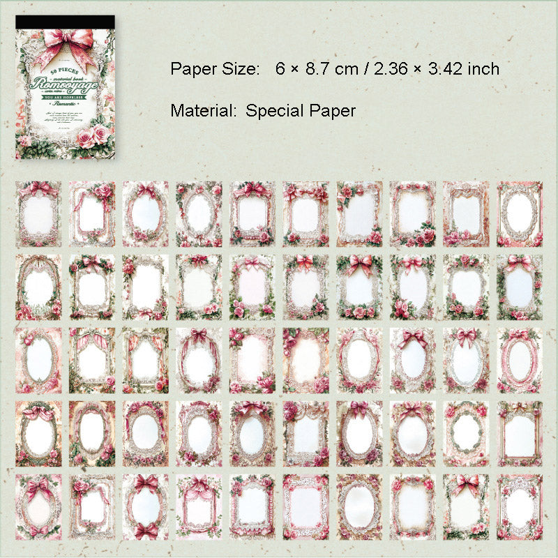 50 Sheets Small Background Scrapbook Paper LMTY