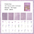 70 Pcs Floral Paper and Stickers Kit HDPTS
