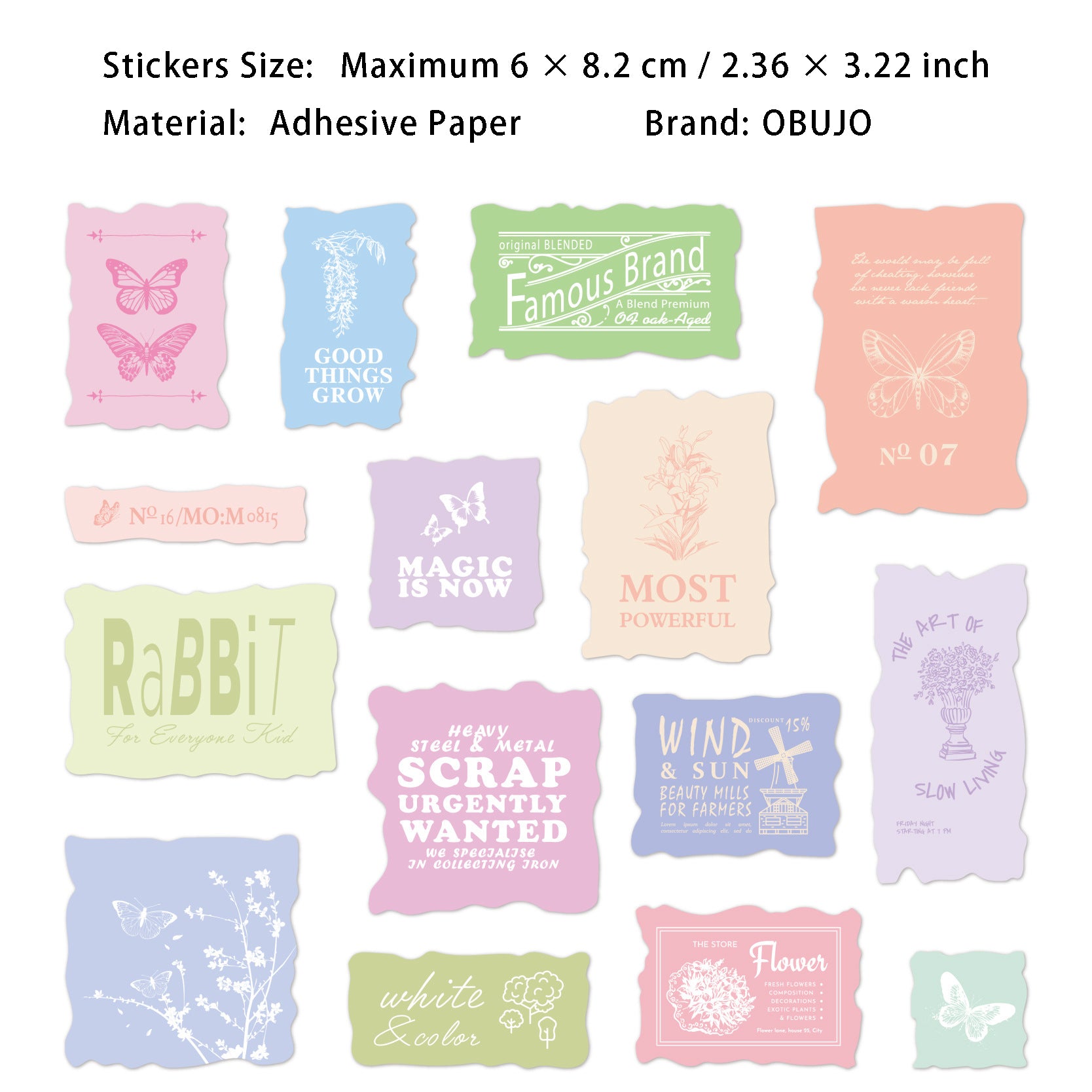 30 Pcs Vintage Journal Stickers QZXL